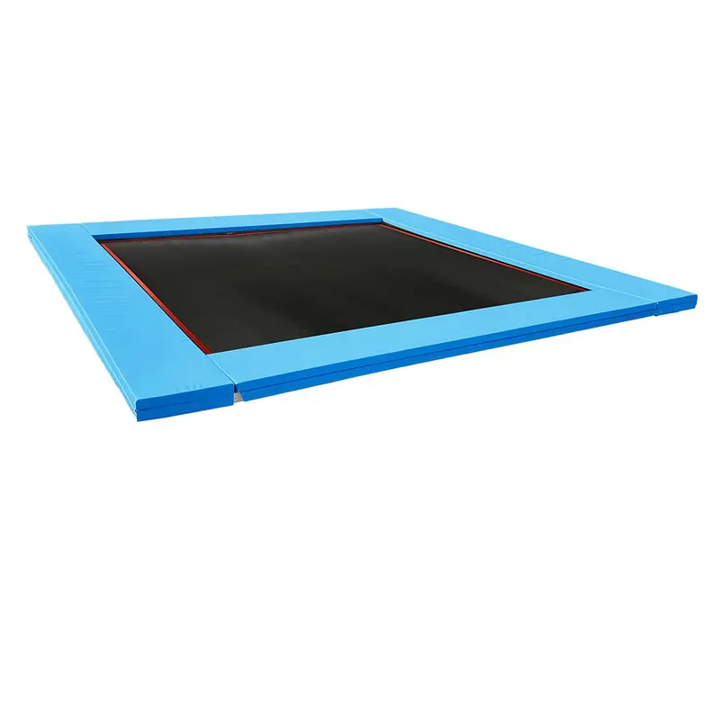 15 ft × 15 ft APEX Square In-Ground Trampoline – Symmetrical, Space-Optimized Layout