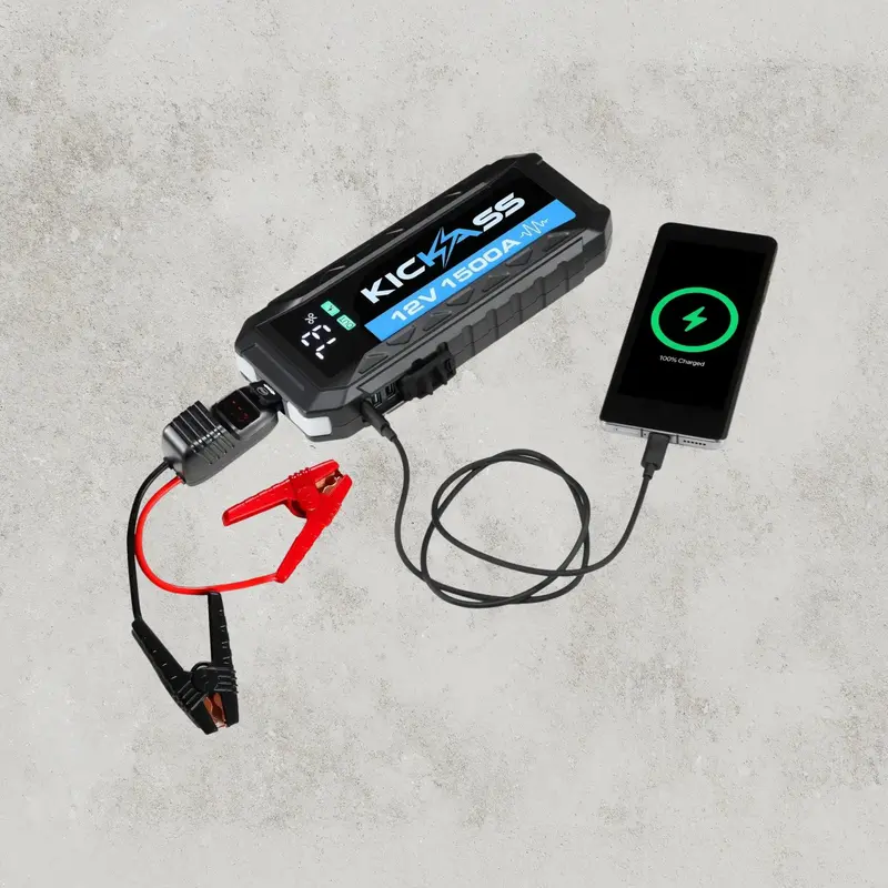 1500A Lithium Jump Starter & Power Bank with 12V Output
