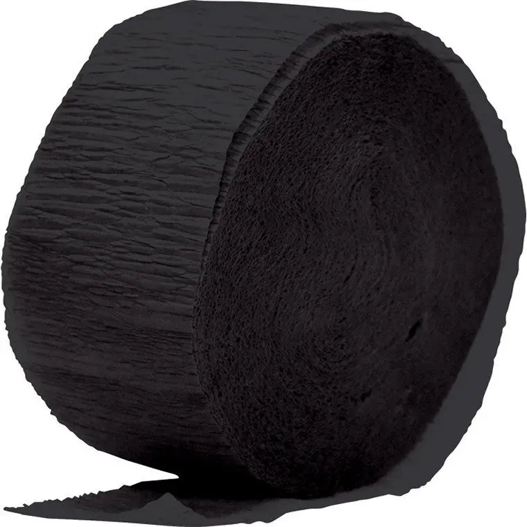 24-Meter Black Streamer Pack