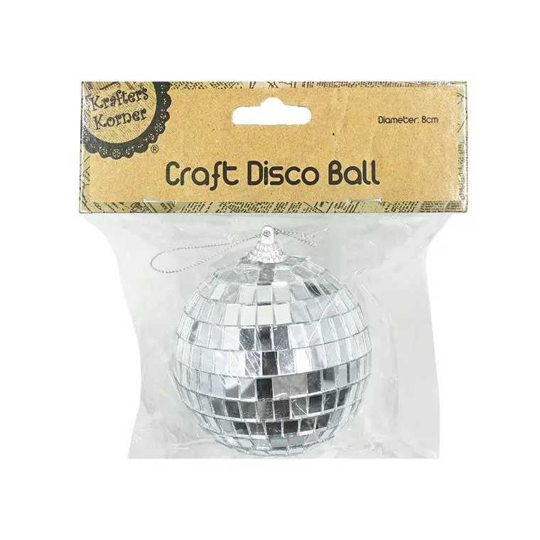 8cm Reflective Craft Disco Ball Ornament