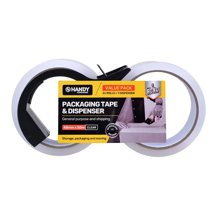 Adhesive Packaging Tape with Built-in Dispenser