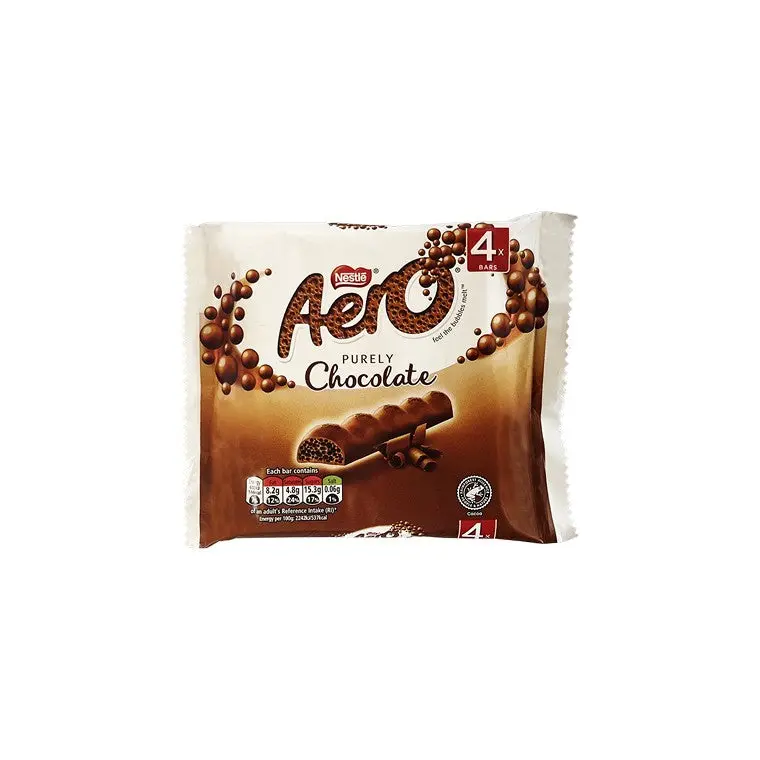 Aero Milk Chocolate Bubbly Bars Pack (4 Count)