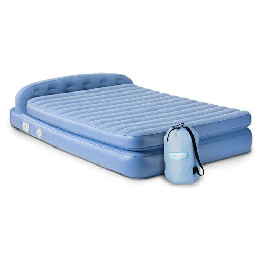 Aerobed Comfort Hi-Rise Queen Inflatable Mattress with Attached Headboard