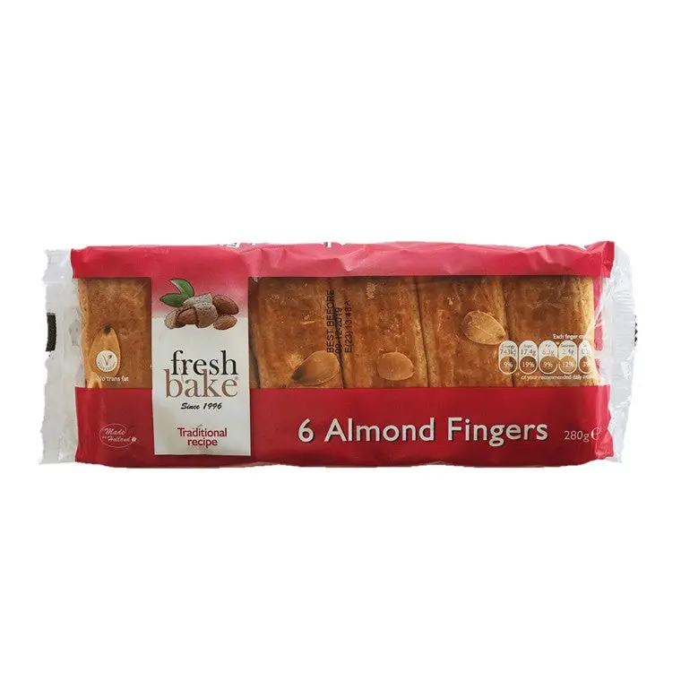 Almond Fingers – Handcrafted Shortbread Cookies, 6-Pack