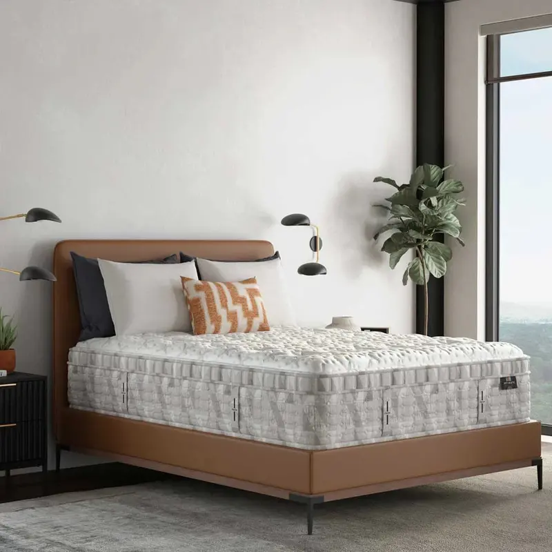 Alton Medium-Firm Queen Mattress in Intimate Silver Fabric Cover