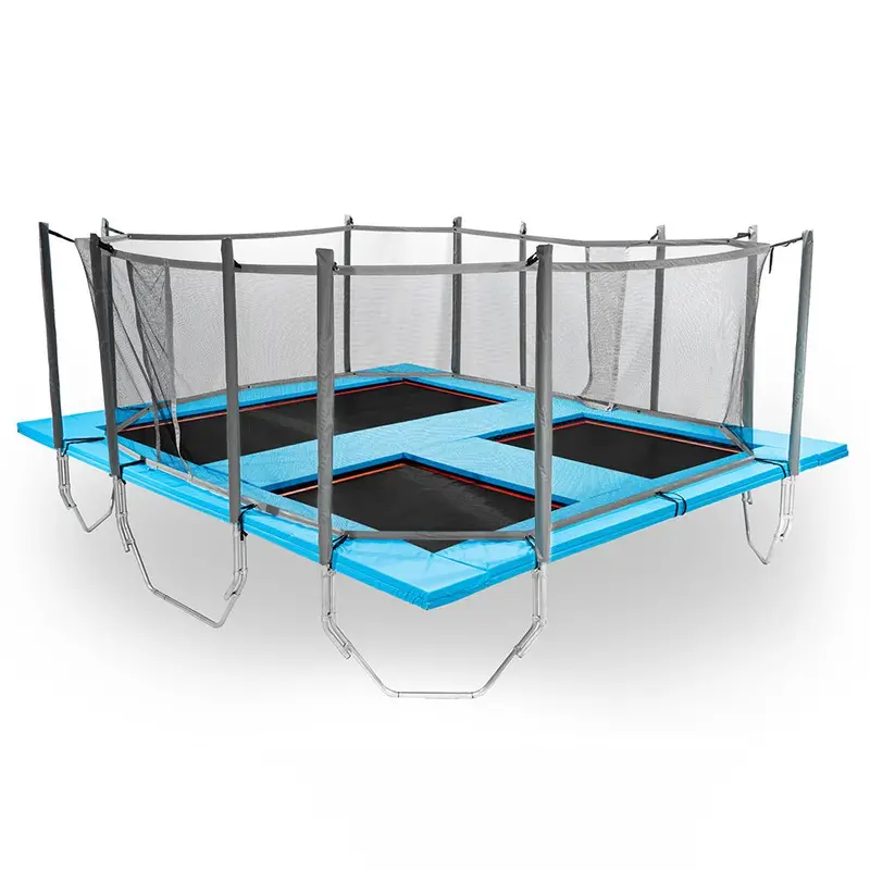 APEX MultiTramp Split-Surface Trampoline with Integrated Safety Net