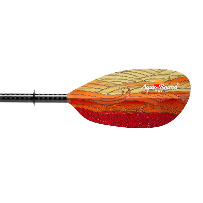 Aqua-Bound Whiskey Kayak Paddle – 2-Piece Fiberglass Straight-Shaft with Smooth Stroke Efficiency