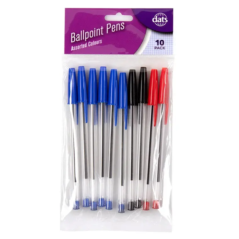 Assorted Ballpoint Pens – 10-Pack