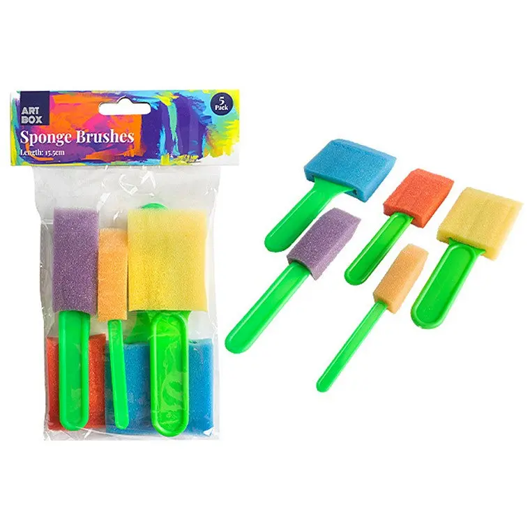 Assorted Sponge Brush Set (5-Piece Pack)