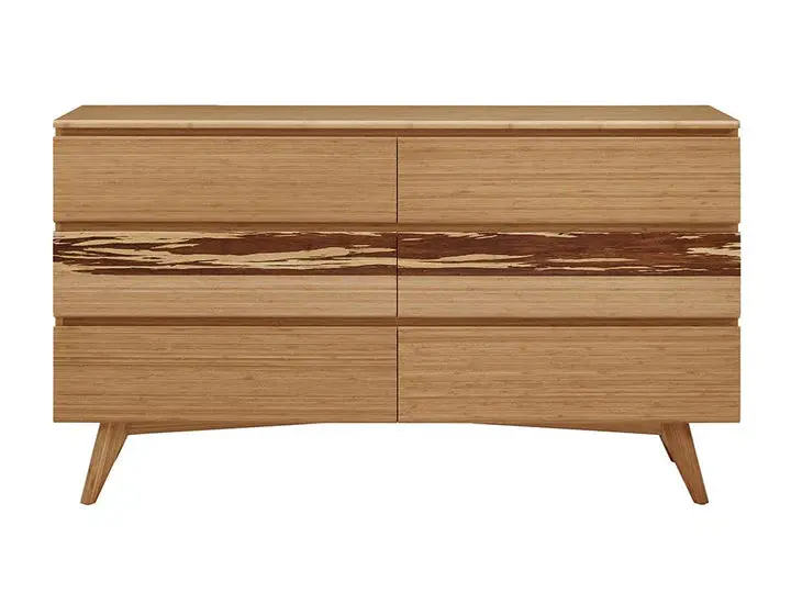 Azara 6-Drawer Dresser in Rich Caramelized Finish