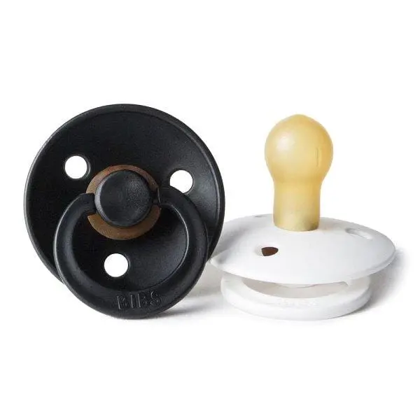 BIBS Classic Pacifier Set – Black & White (2-Pack)
