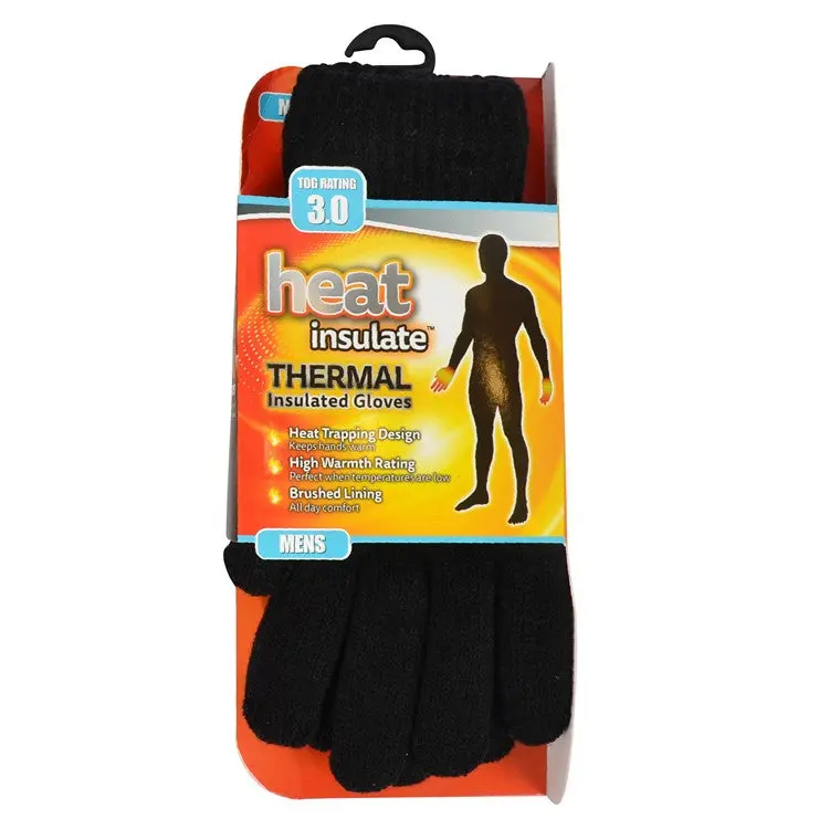 Black Heat-Resistant Work Gloves for Insulation