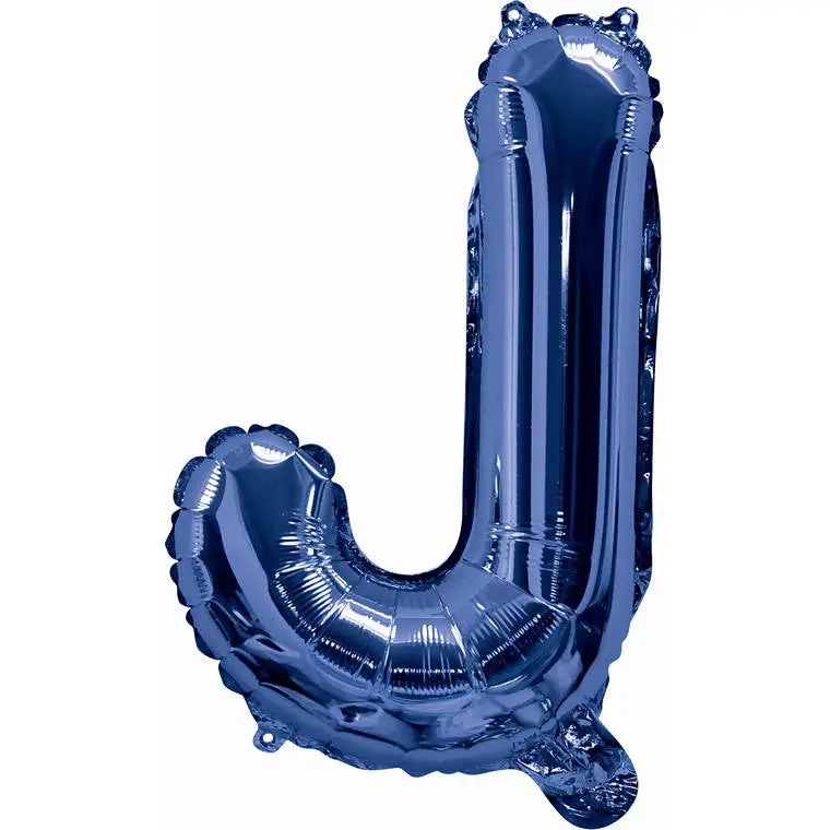 Blue Foil Letter J Balloon – 35cm