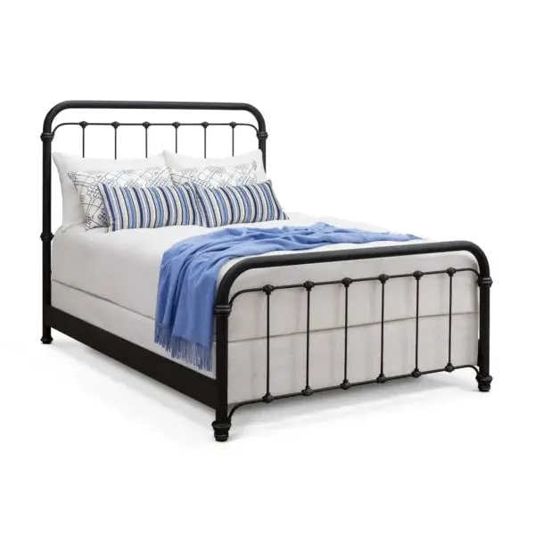 Braden Aged Steel King-Size Bed Frame