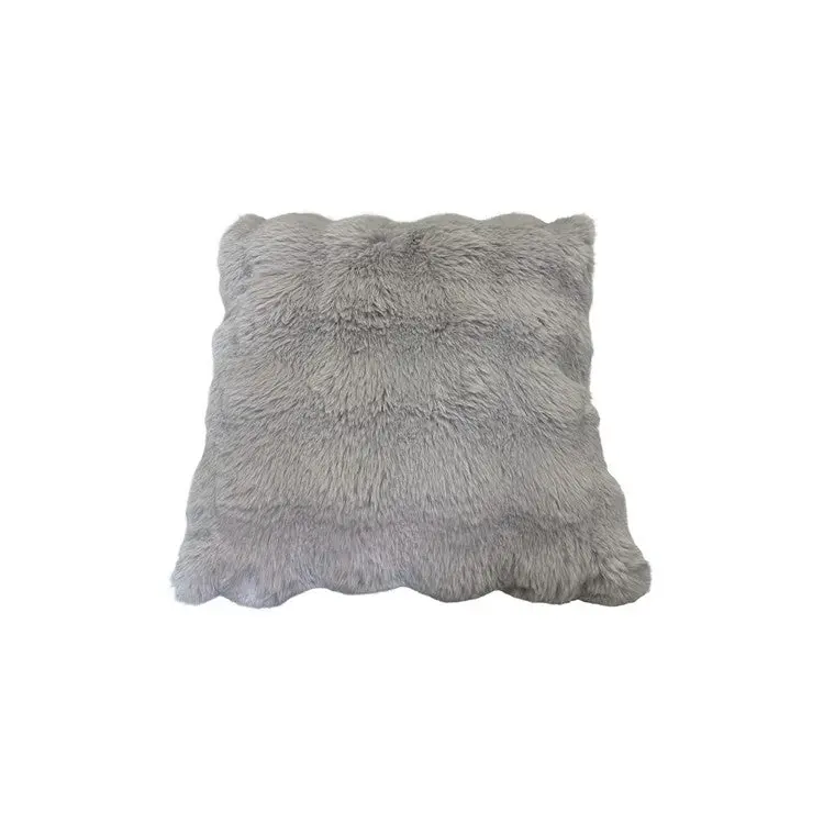 Bubble Texture Decorative Cushion – Metallic Silver Finish