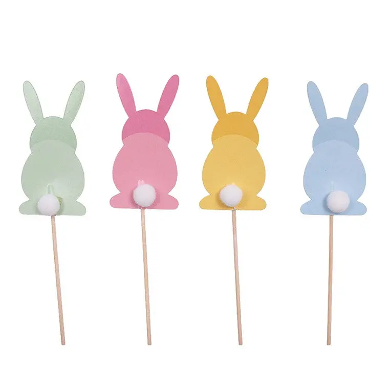 Bunny-Shaped Food Picks – 12-Piece Cute Tableware Set