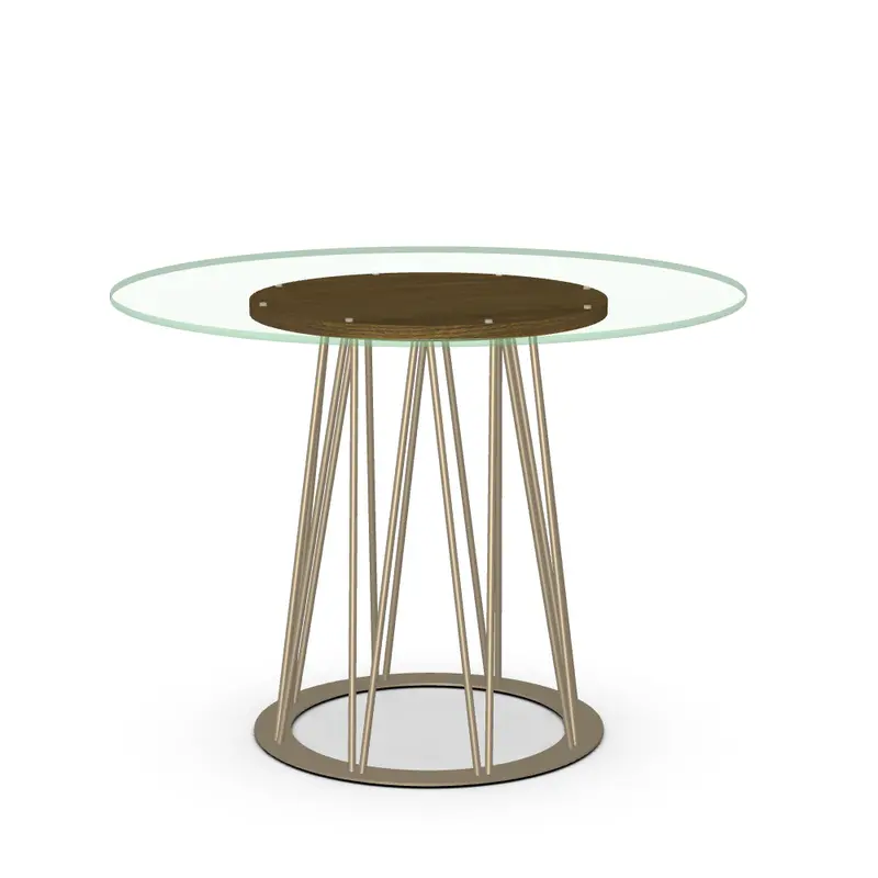 Calypso Champagne-Tinted Glass Dining Table