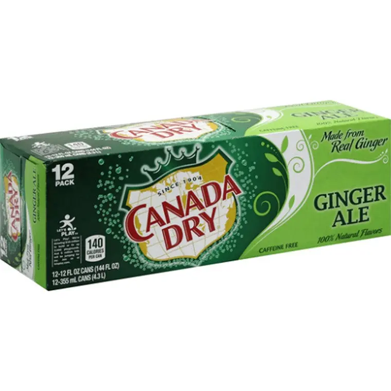 Canada Dry Ginger Ale – 12-Can Multipack, Classic Sparkling Soda