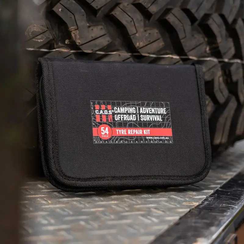 CAOS 54-Piece Tyre Repair Kit – Comprehensive Flat Fix Solution in Soft Case