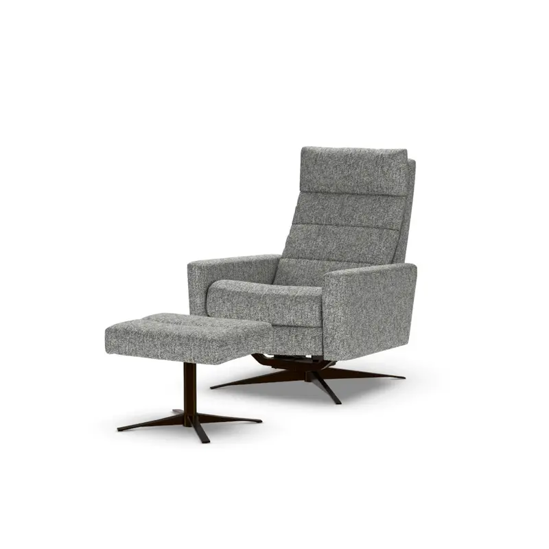 Cirrus Air-Reclining Lounge Set in Handwoven Black Upholstery