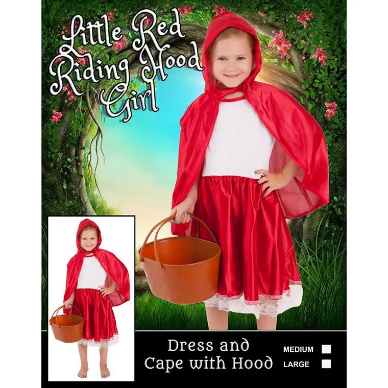Classic Little Red Riding Hood Outfit – Size Small
