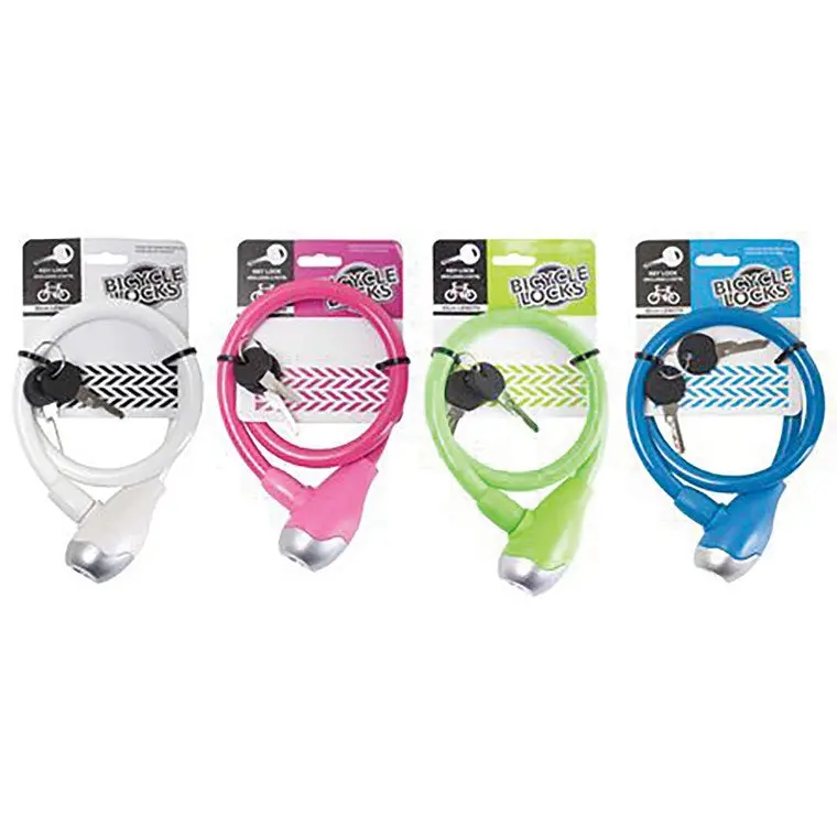 Colourful Bicycle U-Lock – 65cm Adjustable Cable Lock