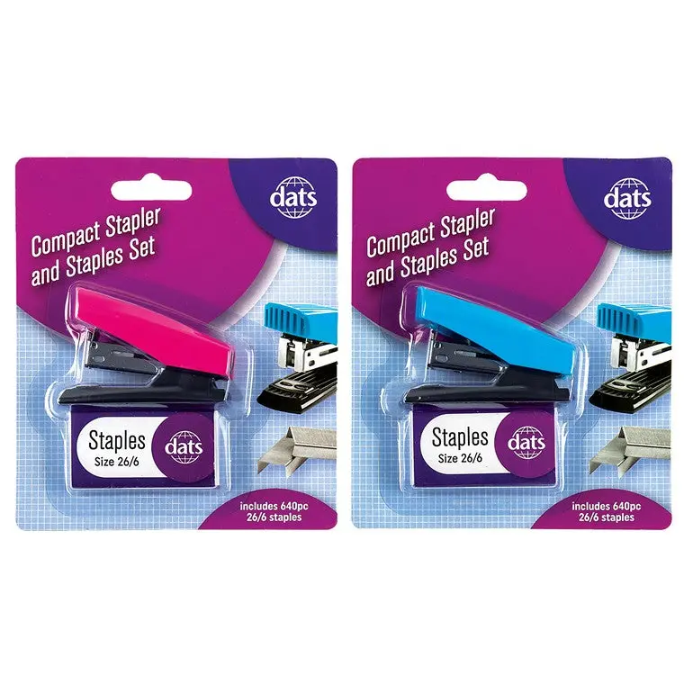 Compact Mini Stapler with 640 Staples Included