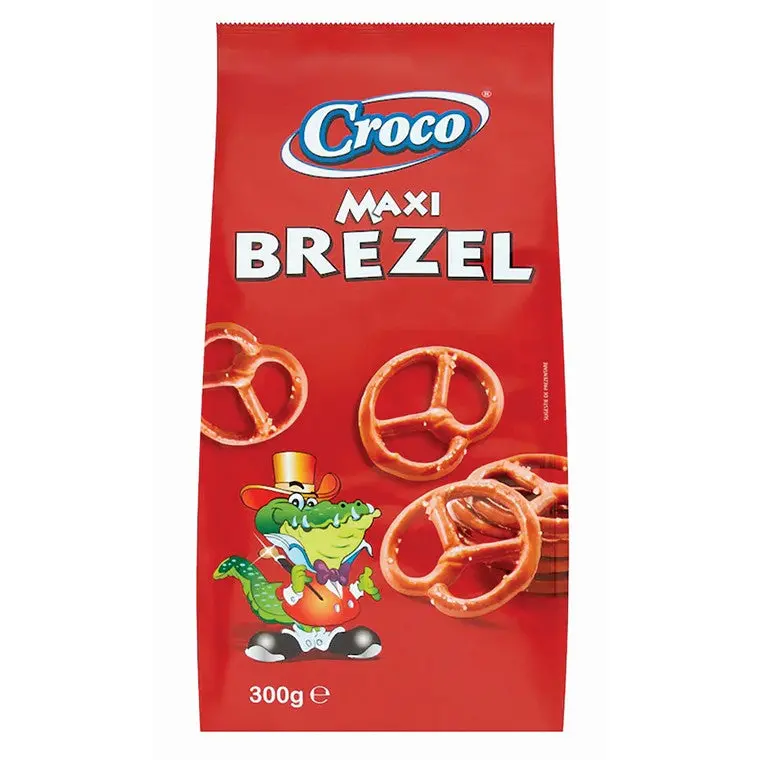 Croco Maxi Salted Pretzels – 300 g Bag