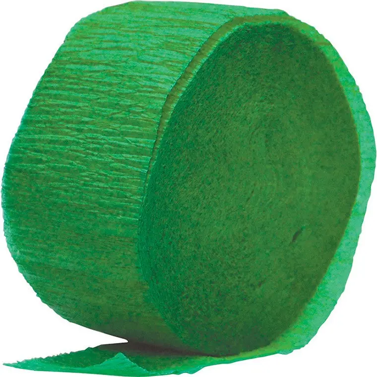 Dark Green 24-Meter Decorative Streamer (Single Roll)