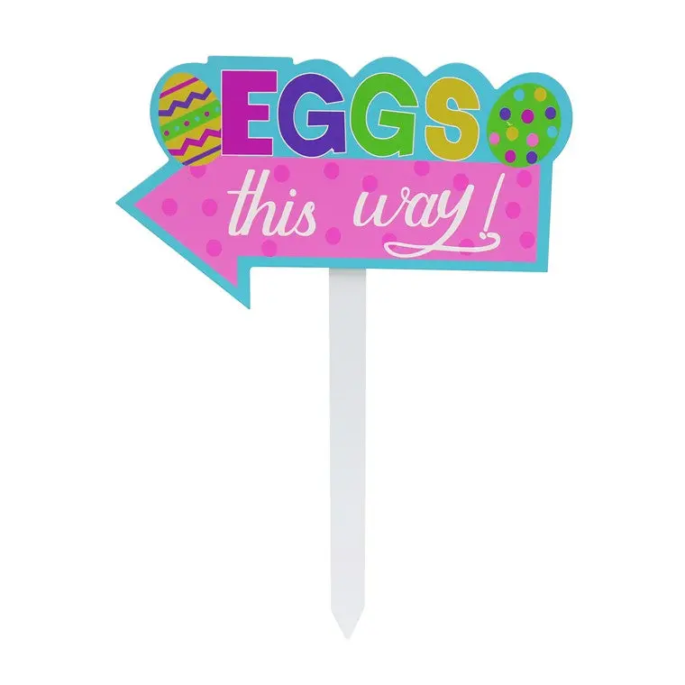 Decorative Garden Easter Sign – 40cm Tall, Variety Pack