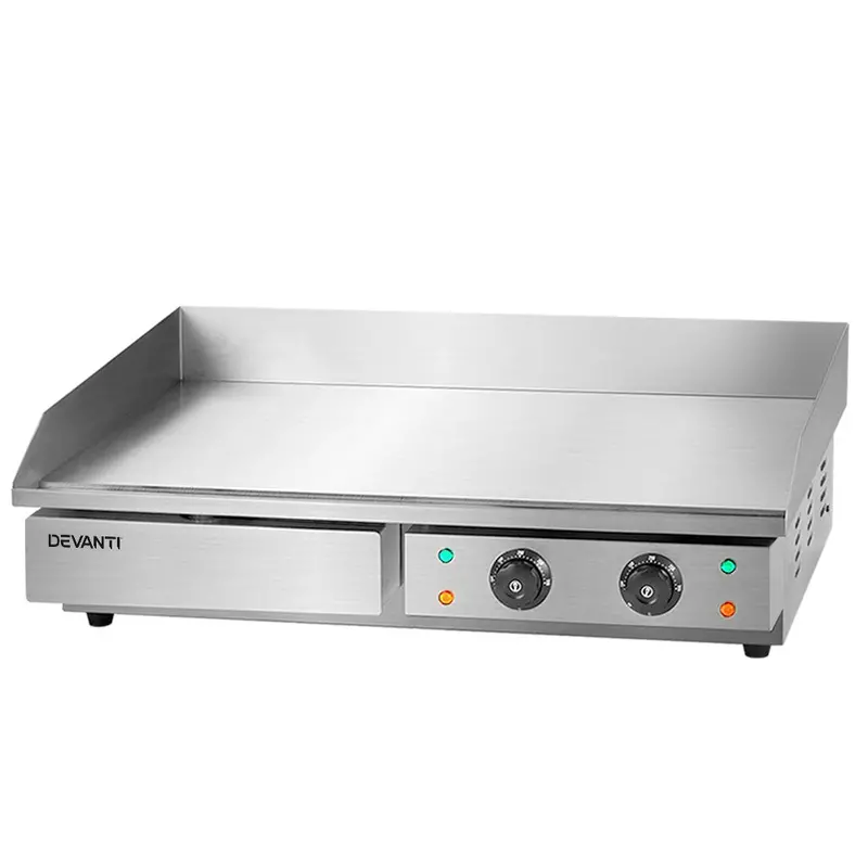 Devanti 73cm Heavy-Duty Electric Griddle – 4400W Commercial BBQ Grill Plate