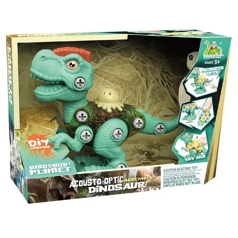 DIY Dinosaur Craft Kit with Light and Sound Effects