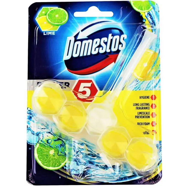Domestos Lime-Scented Toilet Cleaner Balls – 4-Pack, 55g