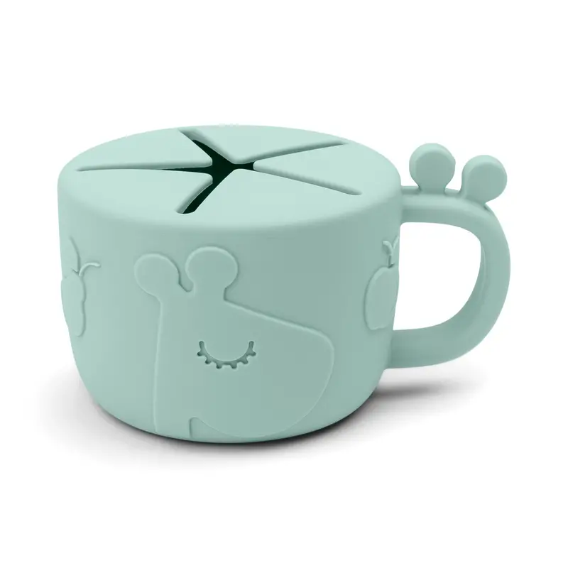 Done by Deer Silicone Peek-a-Boo Snack Cup – Blue