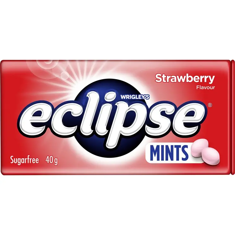 Eclipse Strawberry Flavor Mints (40g)