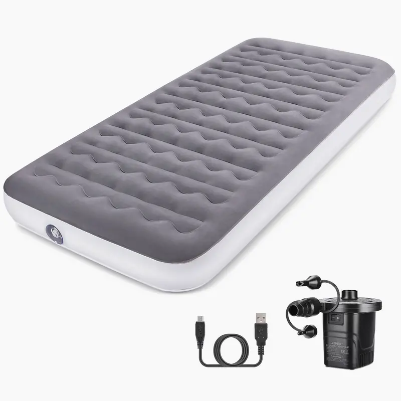 Electric Air Pump-Enabled Camping Air Mattress – Lightweight Inflatable Bed for Travel, RVs, Tents & Vehicles