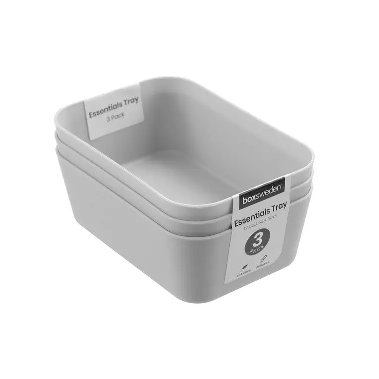 Essentials Three-Piece Assorted Sorting Tray Set