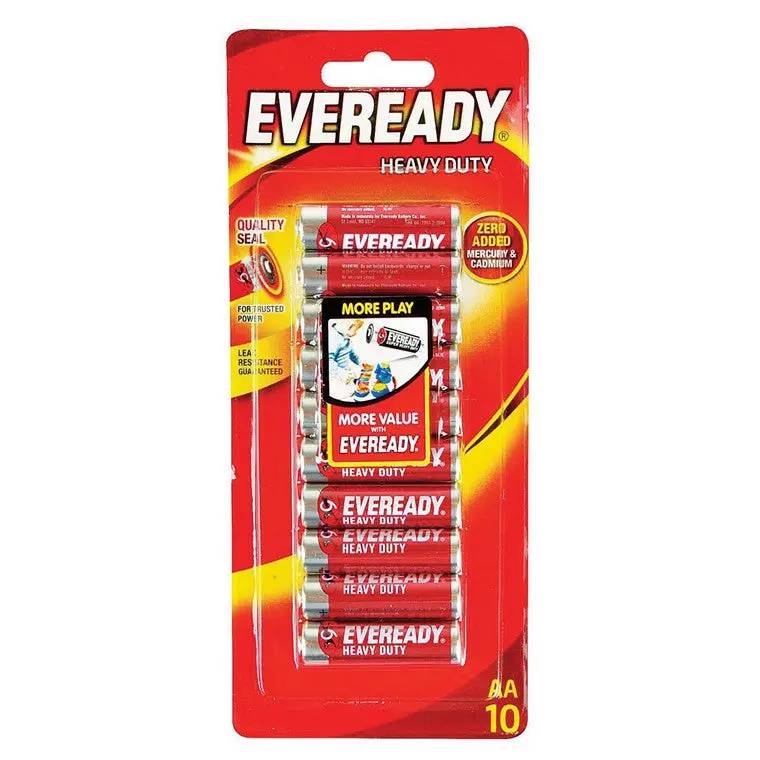 Eveready Alkaline AA Batteries – 10-Cell Pack