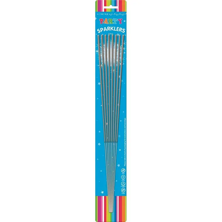 Extra-Long 40 cm Straight Sparklers (8-Pack)