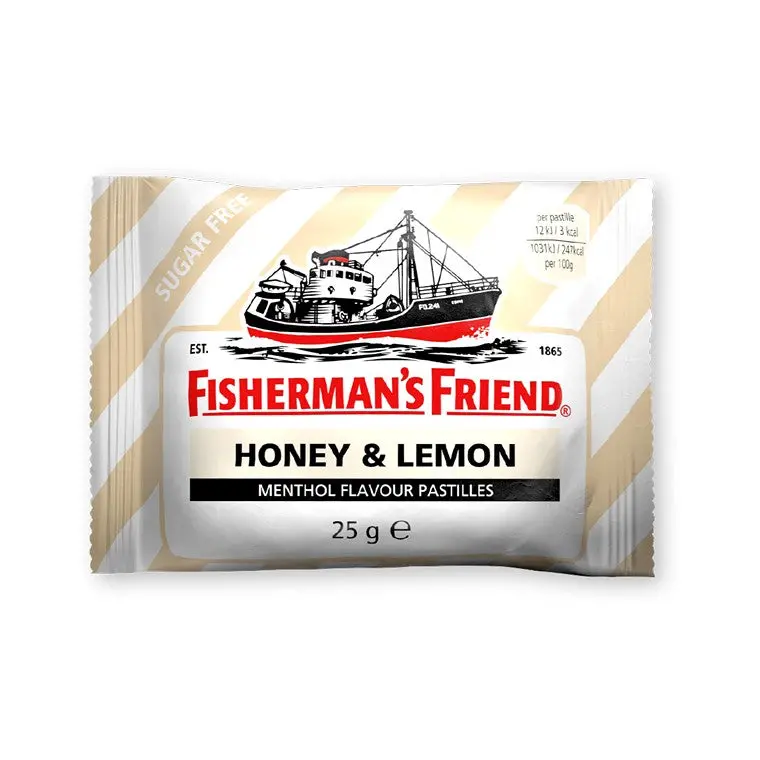 Fisherman’s Friends Honey & Lemon Lozenges – 25g Soothing Throat Drops