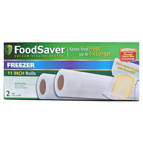 FoodSaver FSFSBF062600 Vacuum Sealer Rolls – 2-Pack, 11″ x 16 FT