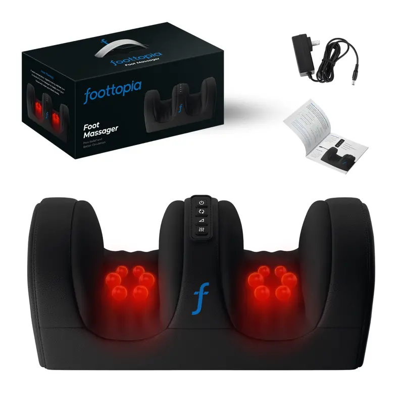 Foottopia Shiatsu Foot Massager with Adjustable Heat Therapy