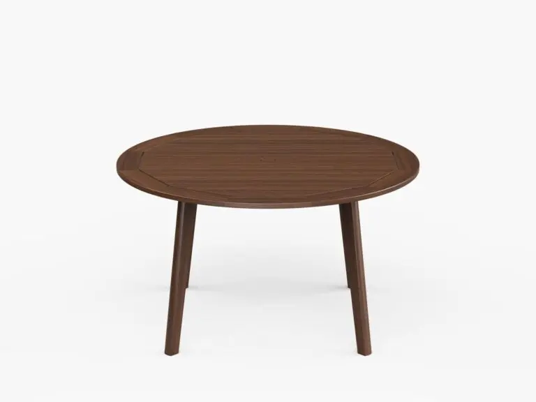 Foundations 52-Inch Round IPE Outdoor Dining Table