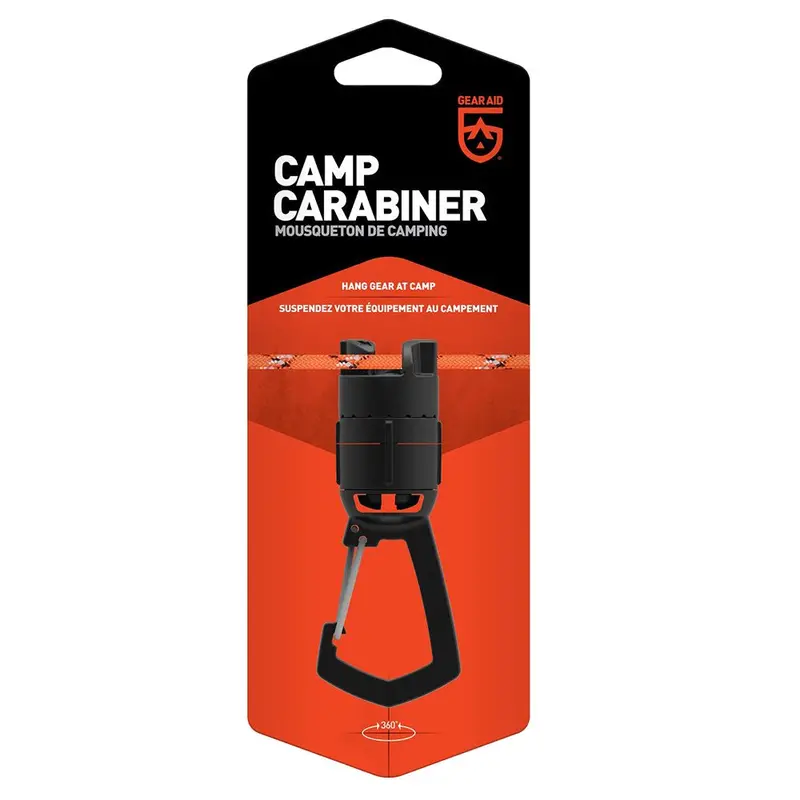 Gear Aid Heavy-Duty Camping Carabiner – Anodized Aluminum, Load Rated