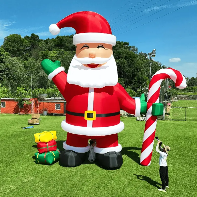 Giant Inflatable Santa Yard Decoration – Available in 20ft, 26ft, 33ft, or 40ft Heights