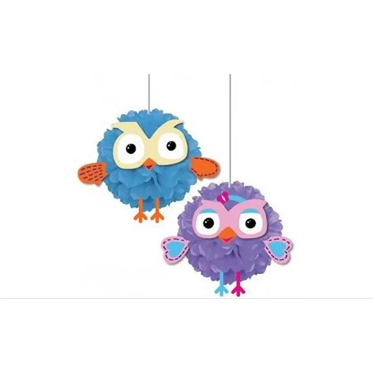 Giggle & Hoot Fluffy Party Decorations – Themed Set