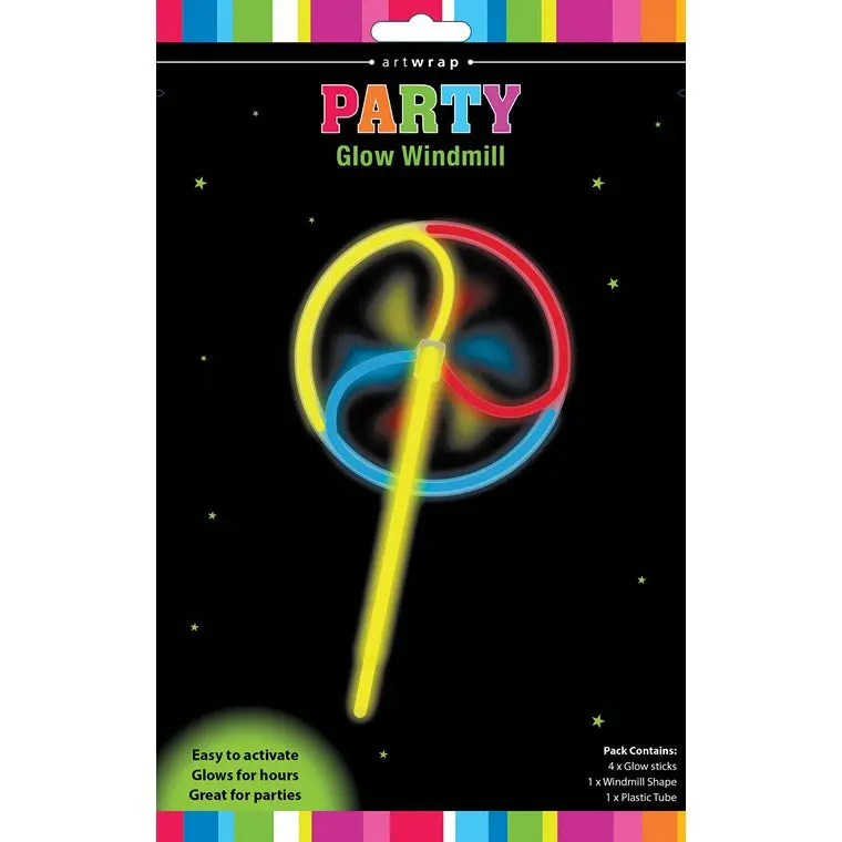 Glow-in-the-Dark Windmill Decor – 1-Piece Rotating Accent