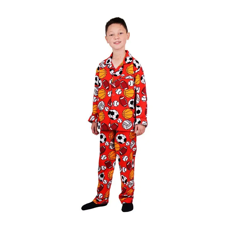 GOAL! Sporty Flannel PJs – Size 14