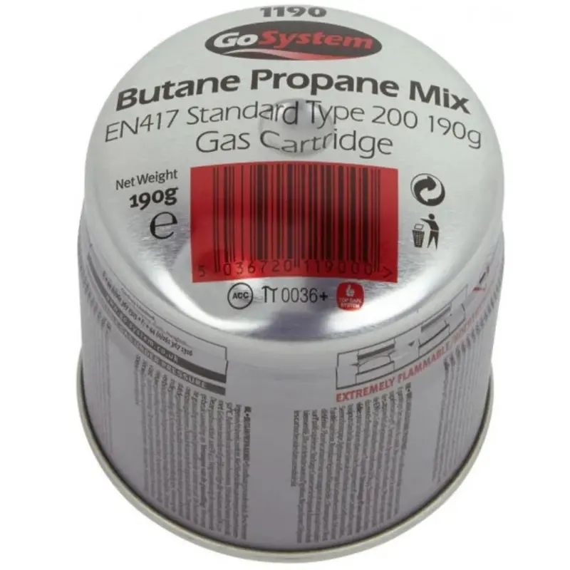 GoSystem 190 Pierceable Butane/Propane Camping Gas Cartridge