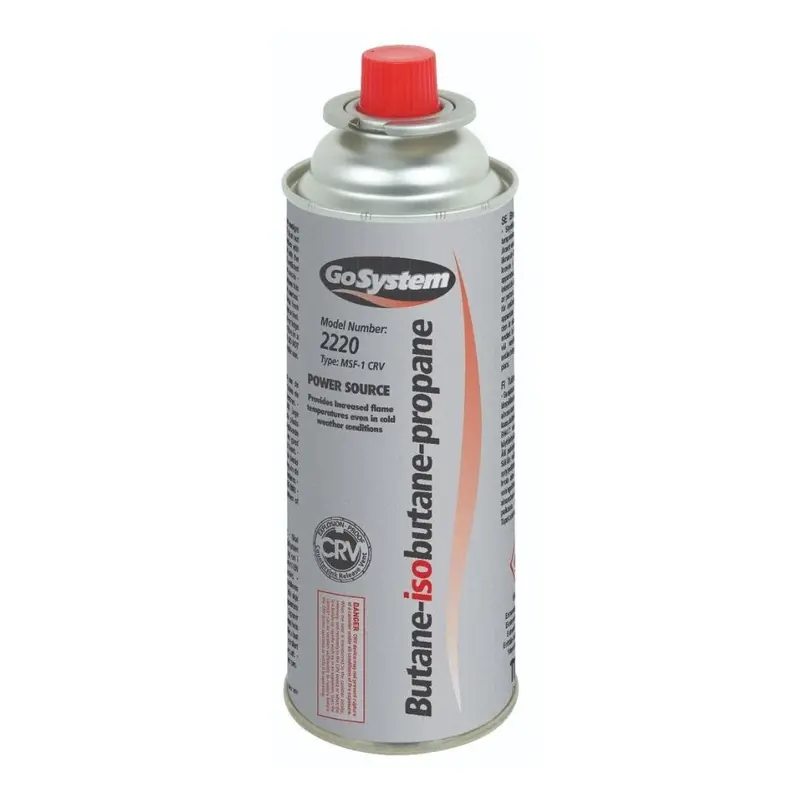 GoSystem 227GM Bayonet Butane Gas Cartridge – Single Refill Unit